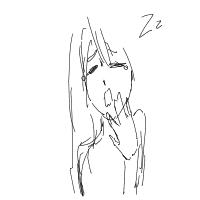 yawning drawing by yoniboni67 in Artbitrator