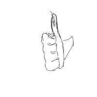 thumbs up drawing by yoniboni67 in Artbitrator