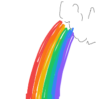 rainbow drawing by yoniboni67 in Artbitrator