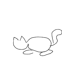 sleeping cat drawing by pookiee in Artbitrator
