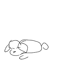 sleepy dog drawing by pookiee in Artbitrator