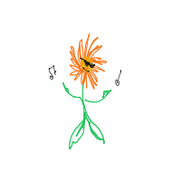 flower dancing drawing by pukechimp in Artbitrator