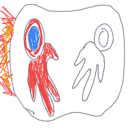 a spaceman being ejected into space drawing by player-71cv70j24 in Artbitrator