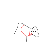 dog in costume drawing by commonmann in Artbitrator
