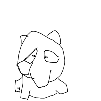 raccoon trash panda drawing by commonmann in Artbitrator