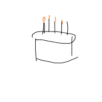 birthday cake drawing by commonmann in Artbitrator