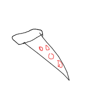 pizza slice drawing by commonmann in Artbitrator