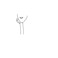 hand on chin drawing by keets in Artbitrator