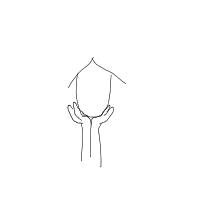 hand on chin drawing by keets in Artbitrator