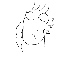 sleeping drawing by mimi02 in Artbitrator