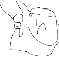 thumbs down drawing by mimi02 in Artbitrator