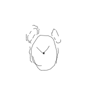 alarm clock ringing drawing by mehmet-jr in Artbitrator