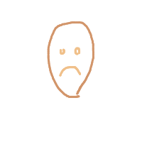 sad face drawing by macerable in Artbitrator