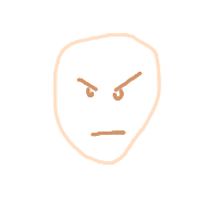angry face drawing by macerable in Artbitrator
