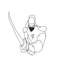 samurai last stand drawing by mehmet-jr in Artbitrator