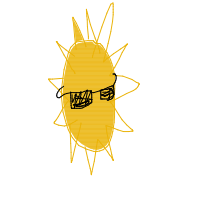 sun wearing sunglasses drawing by skoop11 in Artbitrator