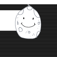 moon smiling drawing by tazz in Artbitrator