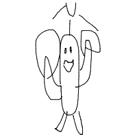 dancing cactus drawing by martin2439 in Artbitrator