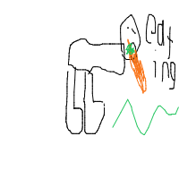 rabbit eating carrot drawing by oitsukasaaa in Artbitrator