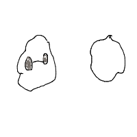 rock with sunglasses drawing by allia in Artbitrator