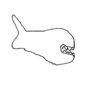 great white shark drawing by allia in Artbitrator