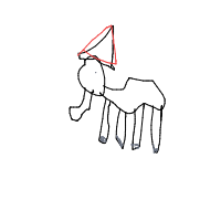 elephant with a hat drawing by jmintah in Artbitrator