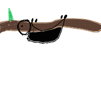 sloth hanging drawing by miyav in Artbitrator