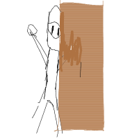 ninja hiding poorly drawing by rafsw32 in Artbitrator