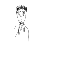 hand on chin drawing by rafsw32 in Artbitrator