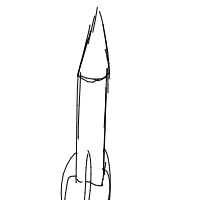 rocket ship drawing by vamas in Artbitrator