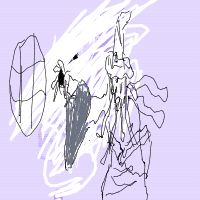 wizard casting spell drawing by aydennn in Artbitrator