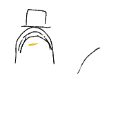 penguin with a hat drawing by mmimimimimi in Artbitrator