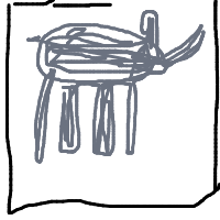 elephant in room drawing by seker in Artbitrator