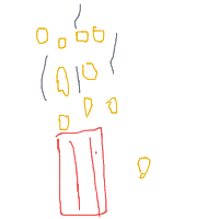 popcorn popping drawing by kaits in Artbitrator