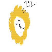 sleeping lion drawing by aleealee in Artbitrator
