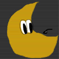 moon smiling drawing by kamenz76 in Artbitrator