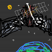 space station disaster drawing by kamenz76 in Artbitrator