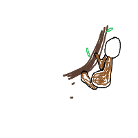 sloth hanging drawing by seker in Artbitrator