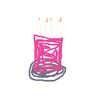 birthday cake drawing by seker in Artbitrator