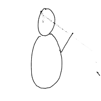 waving snowman drawing by drsahiba in Artbitrator