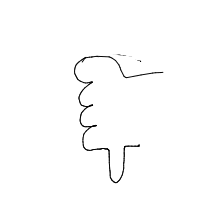 thumbs down drawing by drsahiba in Artbitrator