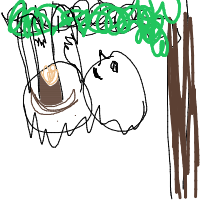 sloth hanging drawing by cammybammy in Artbitrator