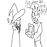 wizard at tech startup drawing by shrunkie in Artbitrator