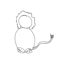 proud lion drawing by adam2 in Artbitrator