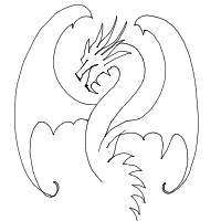 dragon drawing by ajxr in Artbitrator