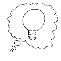 light bulb moment drawing by officialsoulz in Artbitrator