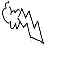 lightning bolt drawing by leee in Artbitrator