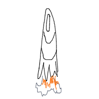 rocket ship drawing by varad_2008 in Artbitrator