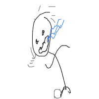 person falling over drawing by varad_2008 in Artbitrator