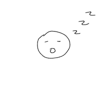 sleeping face drawing by junif in Artbitrator